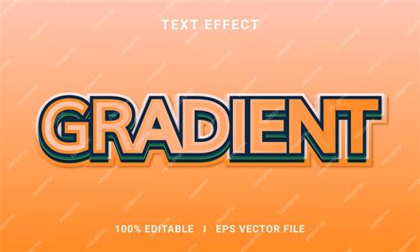 Premium Vector 3d Gradient Text Effect Editable Premium Vector