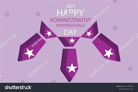 Happy Administrative Professionals Day Template Background Stock Vector Royalty Free