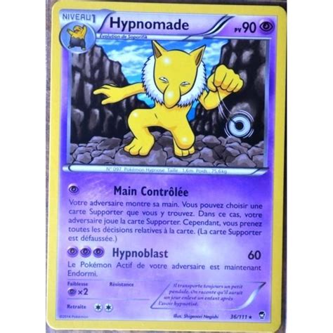 Carte Pok Mon Hypnomade Pv Rare Xy Xy Poings Furieux Neuf