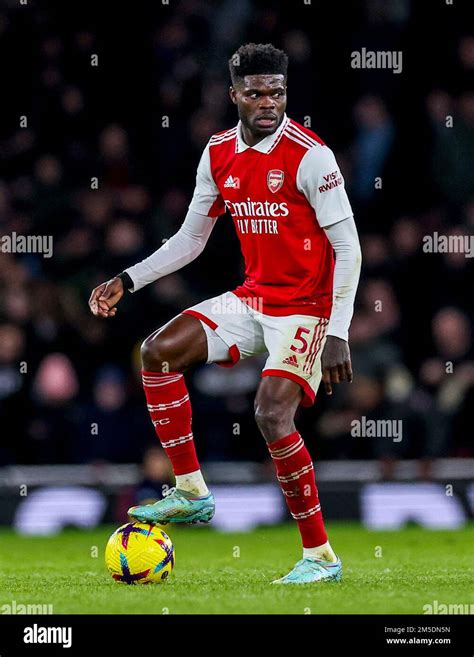 Arsenal S Thomas Partey In Action During The Premier League Match At