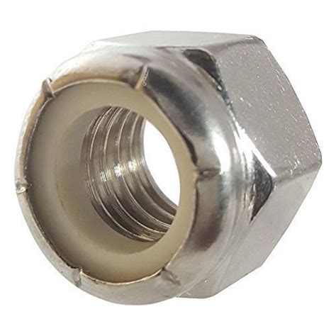 Stainless Steel 304 A2 Nylock Self Locking Nut BSW Thread At Rs 1