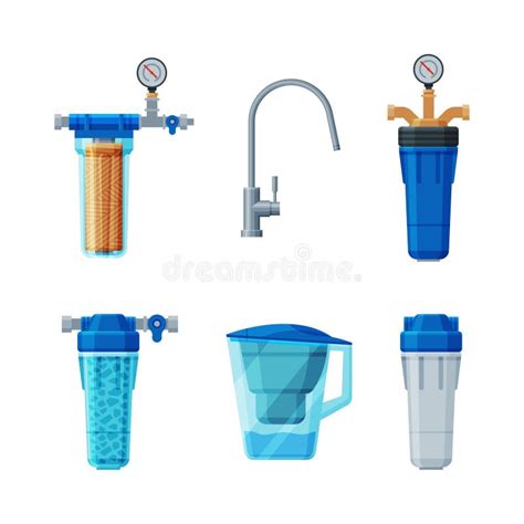 Water Filter System With Cartridge And Pitcher For Drinking Water