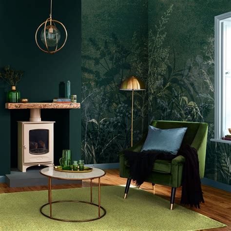 Restore Emerald Bespoke Wall Mural Graham And Brown