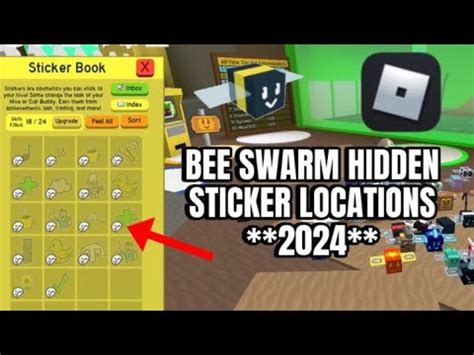 Hidden Sticker Locations Bee Swarm Simulator Youtube