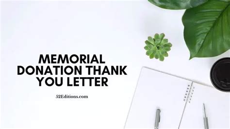 Memorial Donation Thank You Letter // Get FREE Letter Templates (Print ...