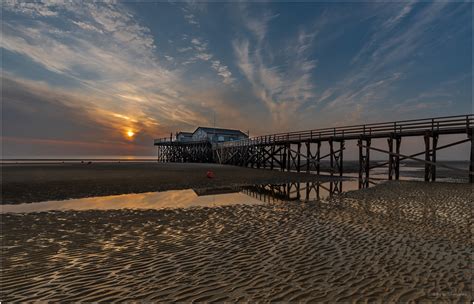 Sonnenuntergang Sankt Peter Ording N 54 Werner Lohmanns Flickr