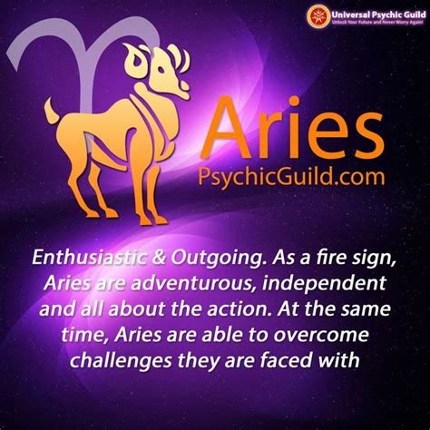 Psychicguild Aries Star Sign Aries Horoscope Star Signs