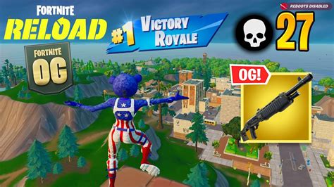 Fortnite Reload High Kill Solo Vs Squads Og Gameplay Keyboard