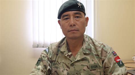 Major Gyan Dhenga The Royal Gurkha Rifles Gurkha Major British