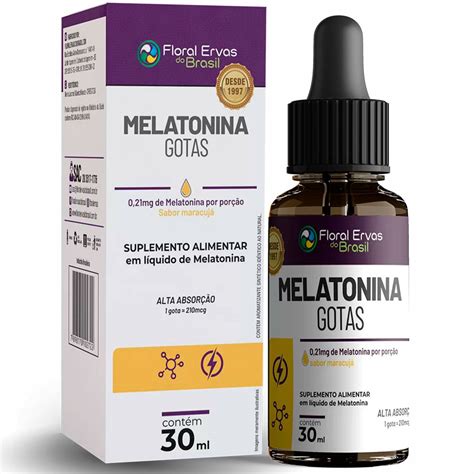 Melatonina Gotas Mg Sabor Maracuj Ml Floral Ervas Do