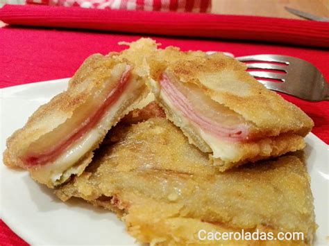 Pencas de acelgas rellenas de jamón y queso Caceroladas