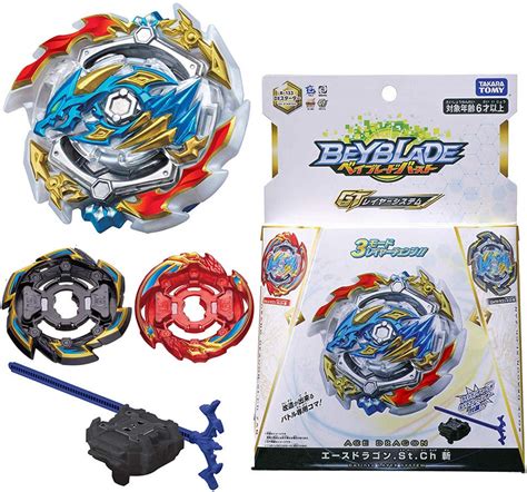 Takara Tomy Ace Dragon St Ch Beyblade Burst Gt Starter W Launcher Rock And Dragon Layers B 133