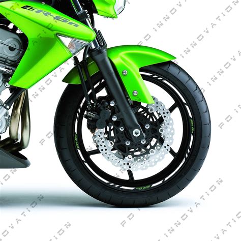 Kawasaki ER 6n Wheel Rim Stripes With Logos