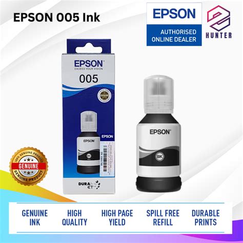 ORIGINAL EPSON 005 BLACK INK T03Q100 120ml FOR M1100 M1120 M1140