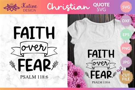 Faith Over Fear Svg Bible Verse Svg Graphic By Katine Design · Creative