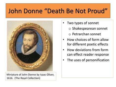 PPT - John Donne “Death Be Not Proud” PowerPoint Presentation, free ...