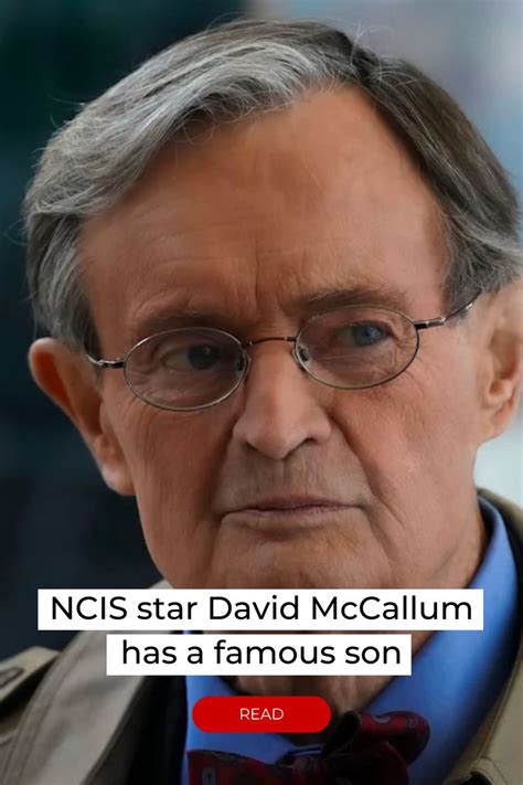 NCIS star David McCallum has a famous son | Michael weatherly, Ncis ...