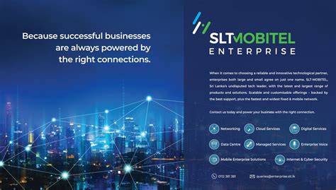 Slt Mobitel Enterprise To Catapult Businesses Delivering Best In Class