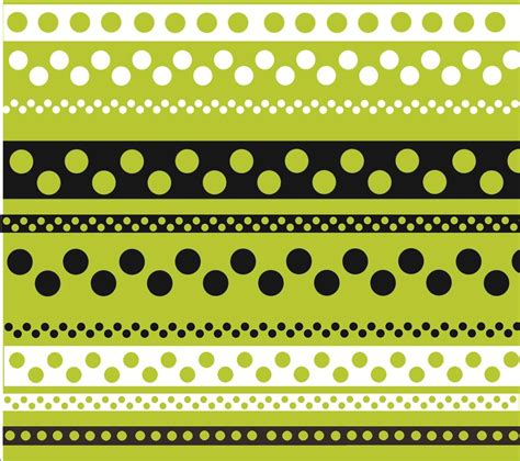 Green Polka Dot Border Clip Art