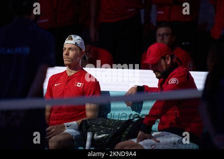 Denis Shapovalov Du Canada Vu Lors Du Tournoi De Tennis De Saint