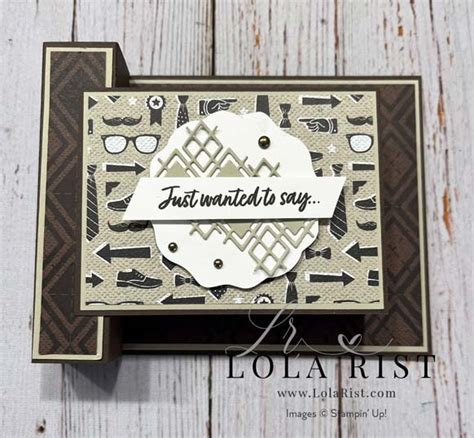 A Pop Up Masculine Birthday Card Lola Rist Stampin Up Demonstrator