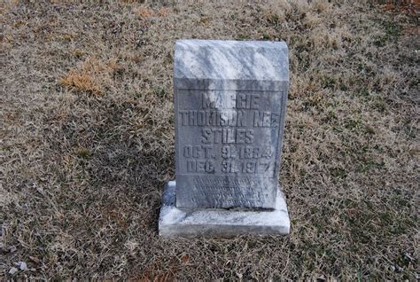 Maggie Thomison Stiles Memorial Find A Grave