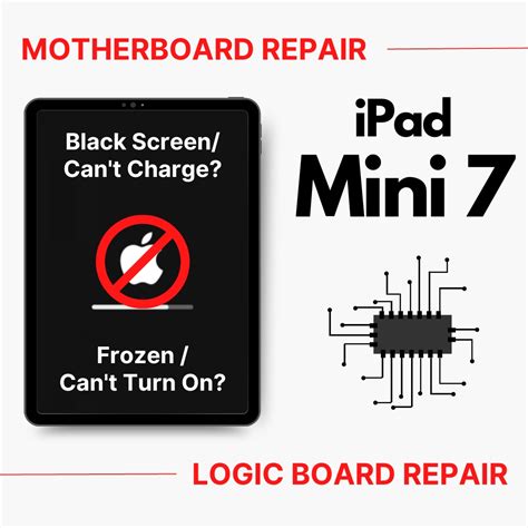 Apple Ipad Mini 7 Can T On Motherboard Logic Board Ic Chip Replacement Cpu Repair Cost