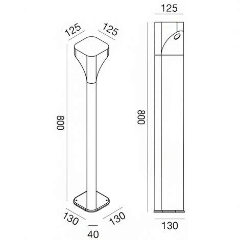 Lanterne D Ext Rieur Gea Led Varp Ges Lm K Ip Lampadaire