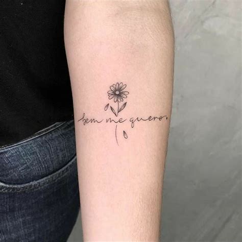 Tatuagem Bem Me Quero Com Flor Unique Tattoos Tattoos For Women