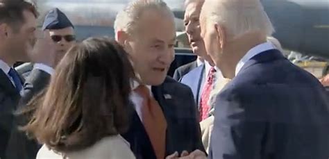 Watch Chuck Schumer Caught On Hot Mic Talking To Biden About Fetterman Debate The Right Scoop