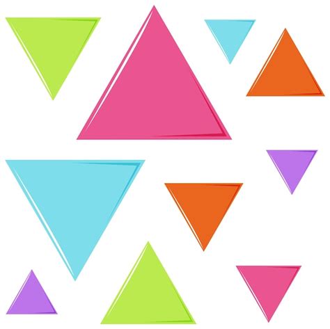 Free Vector Colorful Geometric Triangle Pattern