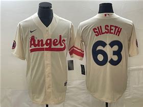 los angeles angels  chase silseth cream  city connect jersey