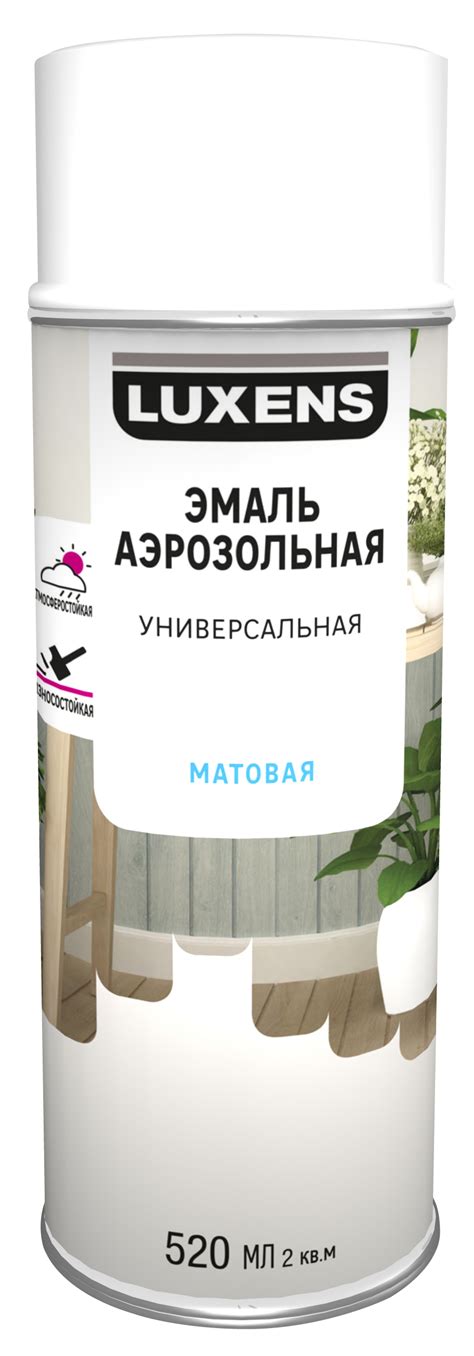 Эмаль аэрозольная декоративная Luxens матовая цвет белый 520 мл ️ ...