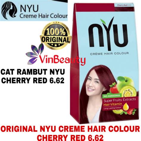 Jual Original Nyu Creme Hair Colour Cherry Red 6 62 Cat Pewarna Rambut Kota Tangerang