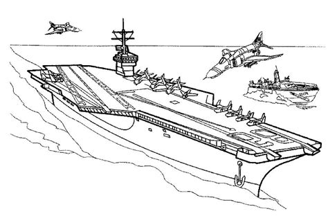 Navy Battleship Coloring Pages