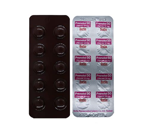 Atenolol Tablet Mg Prenolol