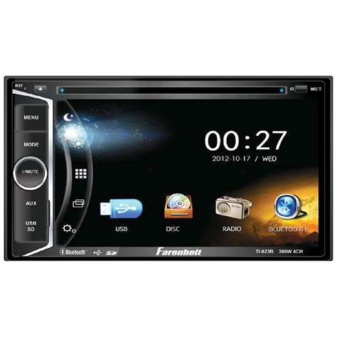 Farenheit Ti B Din Multimedia Source Unit W Lcd Touch Screen