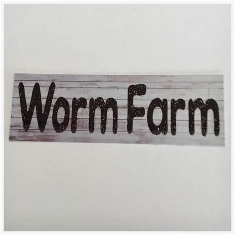 Worm Farm Rustic Sign Wall Plaque Or Hanging The Renmy Store Wall