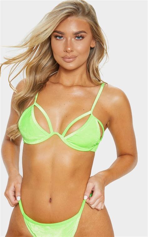 Swimwear Bikini Neon Green Summer Neon Green Bikini Wheretoget Hot