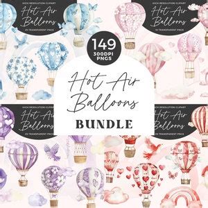 Watercolor Hot Air Balloon Clipart Pink Pink Hot Air Balloons Png Hot Air Balloon Graphics