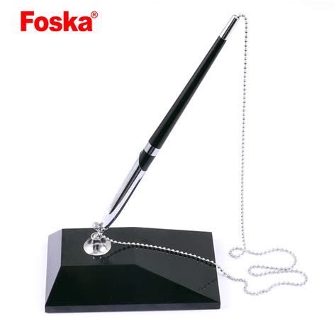 Foska Office Rotatable Plastic Metal Table Ball Point Pen China Pen