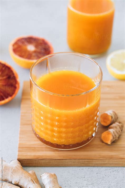 Ginger Turmeric Immune Boosting Drink By Stocksy Contributor Nataša