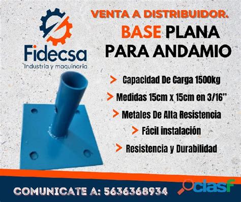 A La Venta Base Plana Para Andamio En Acatic Clasf Motor