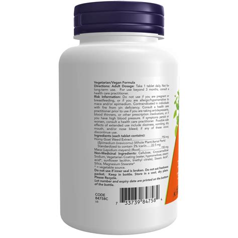 Horny Goat Weed Mg Tablets Now Foods Canada