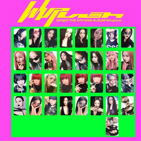 Pcs Aespa Whiplash Lomo Cards SYNK Parallel Line Hot Mess Album SEASONS GREETINGS