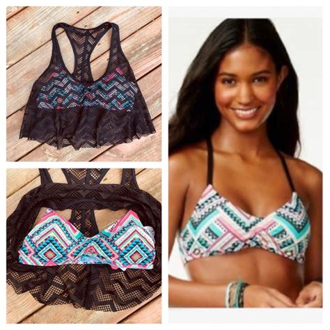 Hula Honey Swim Nwt Hula Honey Triangle Bikini Crochet Swim Top