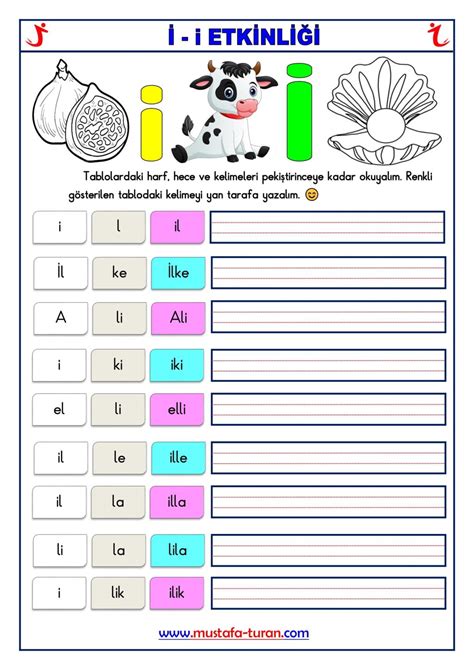 I Sesi Lk Okuma Yazma Etkinlikleri