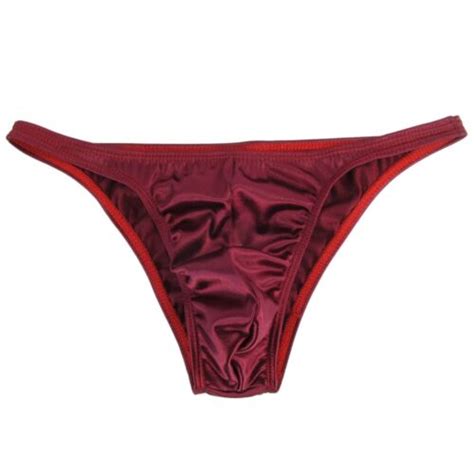 K Y Sexy Mens Bikini Swimsuit High Cut Narrow Waist Shiny Knit Satin Fabric Ebay