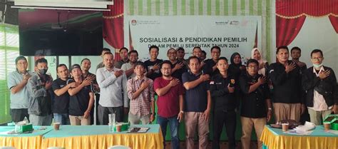 Kpu Ksb Gelar Sosialisasi Dan Pendidikan Pemilih Pada Wartawan