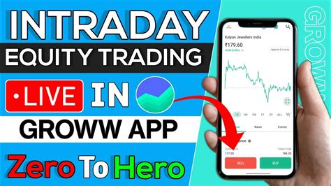 Intraday Trading For Beginner First Trade On Groww App Zero To Hero